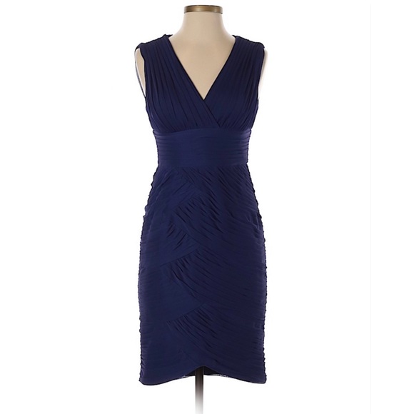 Adrianna Papell Dresses & Skirts - Adrianna Papell prurple vneck sheath Dress -609